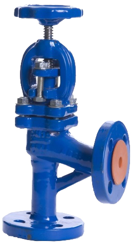 ANGLE VALVE SCREW DOWN CHECK, CAST IRON FLANGED PN16 DN40