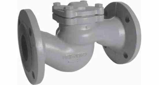 CHECK VALVE DIN C/IRON FLANGED, LIFT TYPE PN16 #101 DN 100