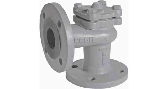 CHECK VALVE DIN C/IRON FLANGED, LIFT PN16 ANGLE #102 DN 100