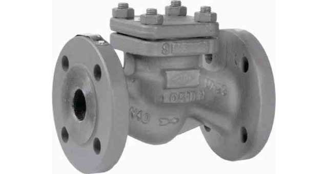 CHECK VALVE DIN CAST STEEL, FLANGED LIFT PN40 #95 DN 65