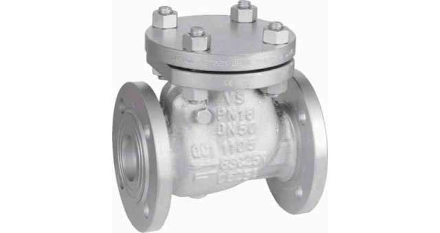 CHECK VALVE DIN CAST STEEL, FLANGED SWING PN16 #109 DN 125
