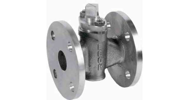 PLUG VALVE DIN BRONZE FLANGED, PN10 2-WAY #14 DN 20