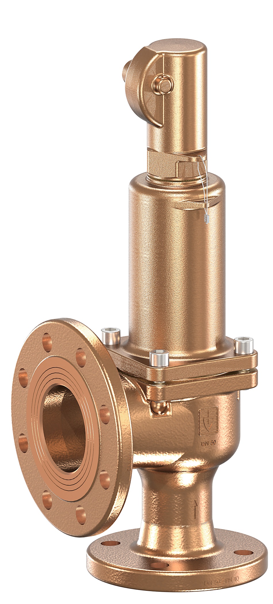 VALVE SAFETY GUNMETAL #852TGFO, GASTHT W/O LIFT DEV PN40 DN50