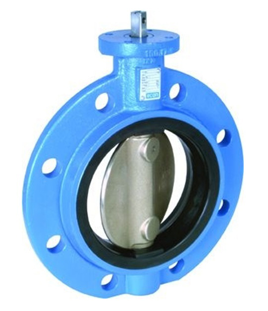 BUTTERFLY VALVE DIN CAST IRON, MONOFLANGE #6020 100MM