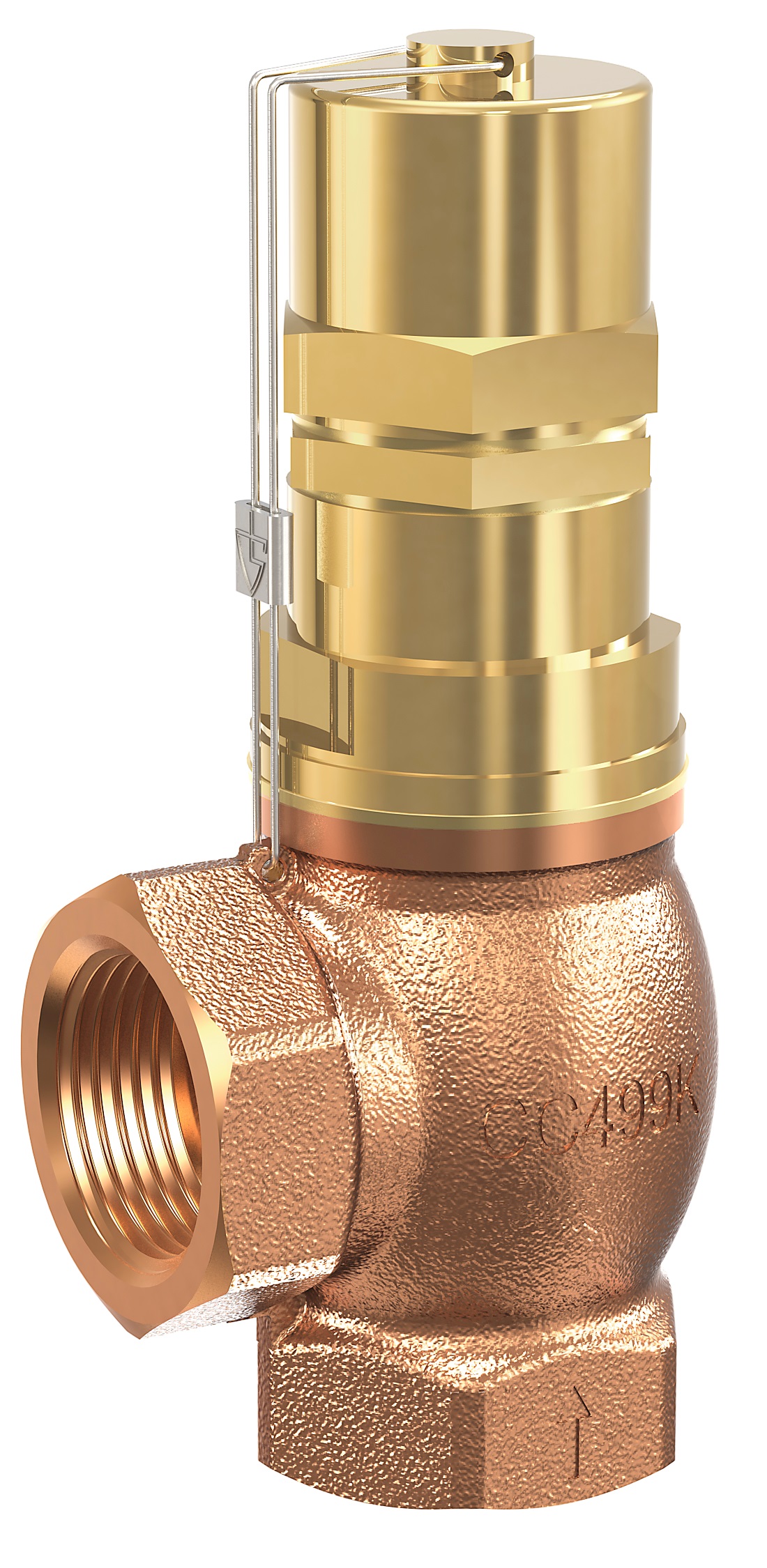 VALVE PRESS. RELIEF GUNMETAL, #618TGFO NBR  SEAL 1"