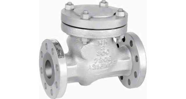 CHECK VALVE ANSI150 CAST STEEL, FLANGED SWING TYPE #1810 8"