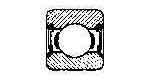 BALL BEARING SINGLE ROW, DEEP GROOVE NO.6207-2RS