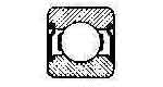 BALL BEARING SINGLE ROW, DEEP GROOVE NO.6313ZZ