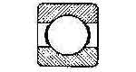 BALL BEARING SINGLE ROW, DEEP GROOVE NO.627