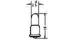 LAMP PILOT MINIATURE F-6, 6V 0.2A 5.5X16MM