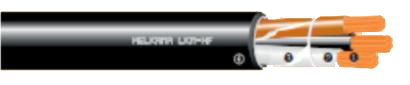 CABLE HALOGEN-FREE UNARMOURED, LKM-HF 0.6/1KV 10MM2X2C 61AMP
