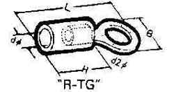 CABLE SHOE CLAMPING TYPE R-TG, NOMINAL SIZE 5.5-5