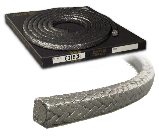 PACKING PILLARFOIL BRAIDED, PILLAR NO.6315CH 9.5MMX3MTR