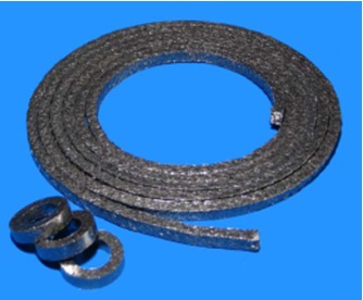 PACKING BRAID EXPAND GRAPHITE, VALQUA VFX-15 3MMX3MTR