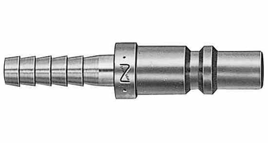 QUICK COUPLER PLUG FOR OXYGEN, 5MM ID HOSE S225PH