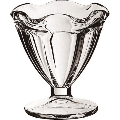 ICE-CREAM DISH GLASS, TULIP 119MM