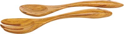 SALAD SERVER WOODEN 255MM