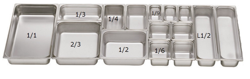 FOOD SERVICE CONTAINER, STAINLESS STEEL 1/2 6.2LTR