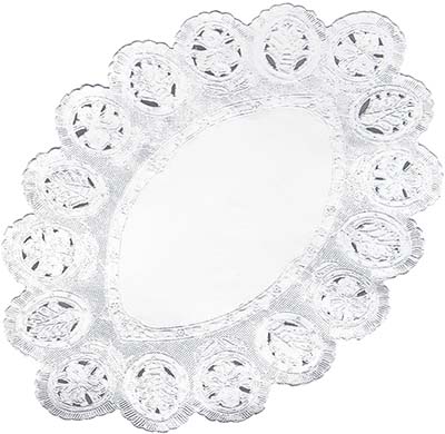 LACE PAPER OVAL 555X340MM, 300'S