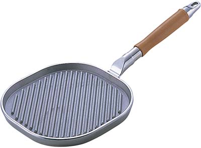 STEAK PAN CAST ALUM OVAL, 260X240MM