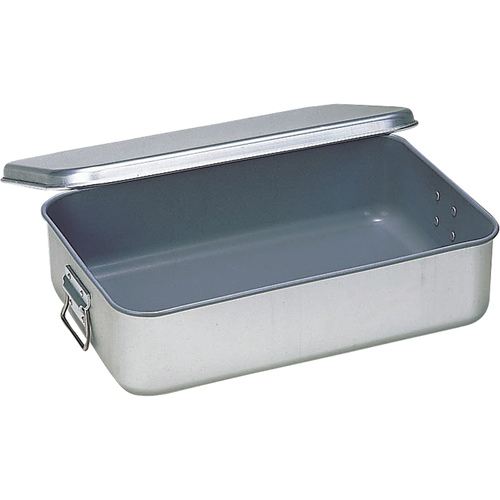 ROASTING PAN ALUMINIUM W/LID, 350X250X70MM