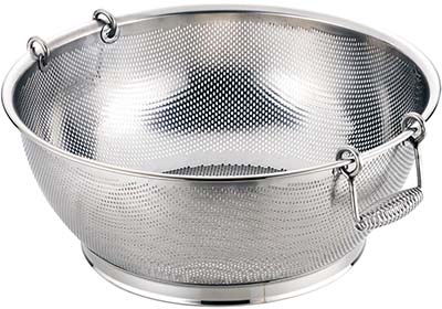 COLANDER STAINLESS STEEL, 450MM DIAM