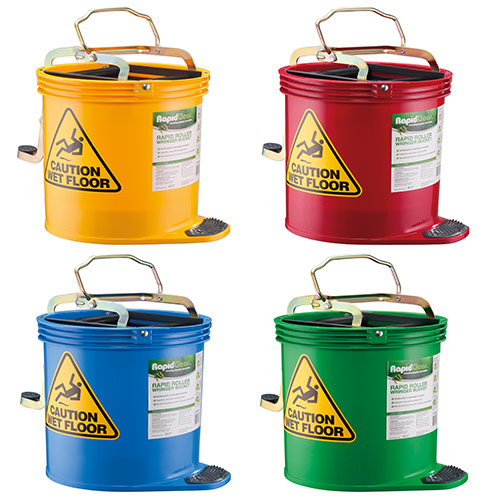 WRINGER MOP BUCKET PLASTIC, 330X340X280MM GREEN