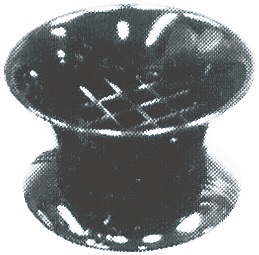 ASH TRAY PLASTIC RONSON, INDIVIDUAL 99MM DIAM
