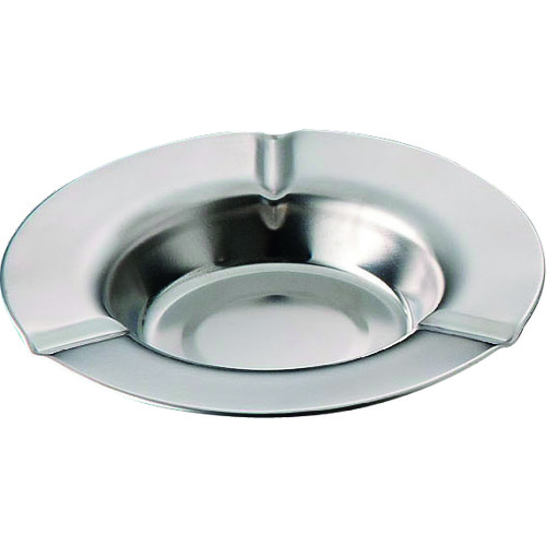 ASH TRAY STAINLESS STEEL PLAIN, 160MM DIAM