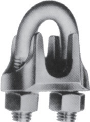 WIRE CLIP MALLEABLE BLACK, 9/16"