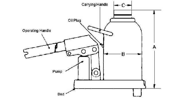 OIL JACK FOR MACGREGOR HATCH, #MCH-7C