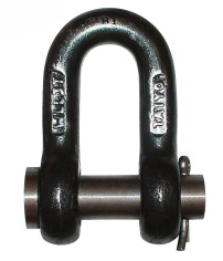 SHACKLE STRAIGHT FLAT HEAD PIN, UNGALV JIS-M-SA 38MM SWL 9TON