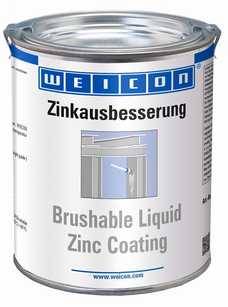 COATING METAL PIGMENT WEICON, BRUSHABLE ZINC COATING 750ML