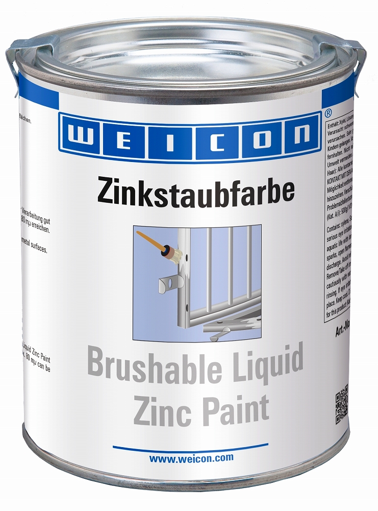 PAINT METAL PIGMENT WEICON, BRUSHABLE ZINC PAINT 750ML