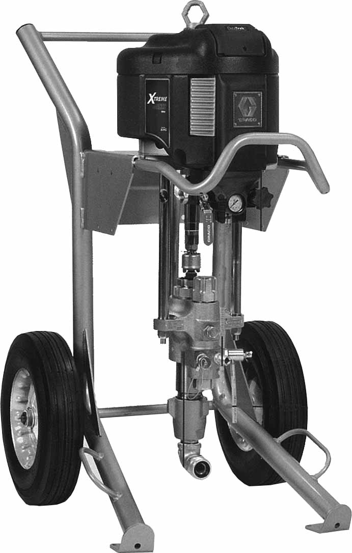 PAINT SPRAY AIRLESS AIR-POWERD, GRACO EXTREME L WT CART 40:1