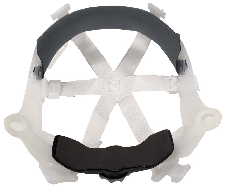 CRADLE W/RATCHET & SWEATBAND, FOR LINESMAN SAFETY HELMET