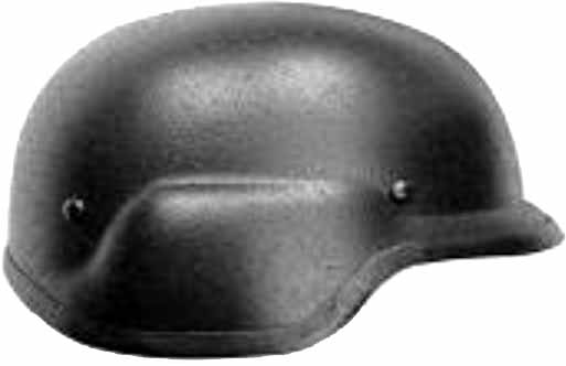 HELMET COMBAT BULLETPROOF, NIJ IIIA 9MM DC4-4 1500GRM