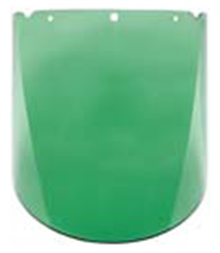 VISOR MOLDED V-GARD GREEN TINT, 263X432X2.49MM MSA 10115854