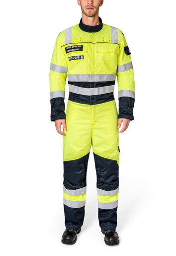 BOILERSUIT WINTER MULTI-HAZARD, OFFSHORE ORANGE & NAVY 3XL