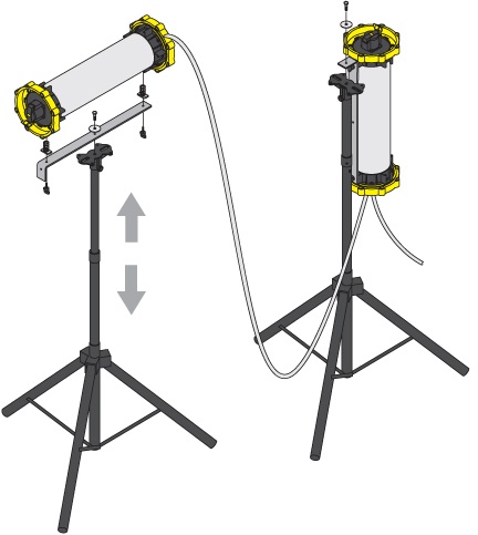 TRIPOD WOLF LL-680 FOR, LEADLAMP TANK LIGHTING KIT