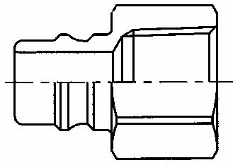 COUPLING QUICK SUS-304 NIPPLE, SOHN12-12F FEMALE 3/4 NO VALVE