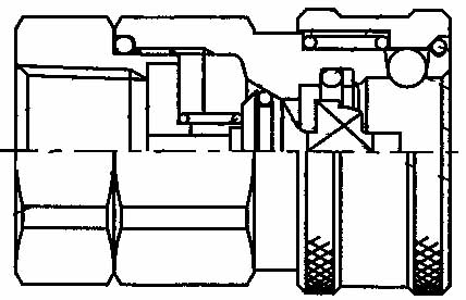 COUPLING QUICK STEEL COUPLER, VHC12-12FSO FEMALE 3/4 W/VALVE