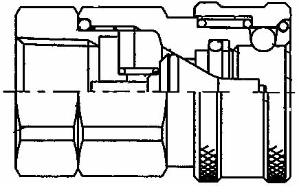 COUPLING QUICK STEEL COUPLER, PHC16-16FSO FEMALE RC1 PHVALVE