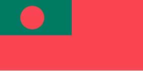 FLAG CIVIL ENSIGN, BANGLADESH 3' X 4'