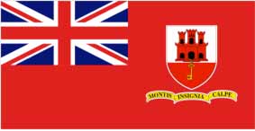 FLAG CIVIL ENSIGN, GIBRALTAR 4' X 6'