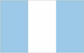 FLAG CIVIL ENSIGN, GUATEMALA 4' X 6'