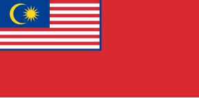 FLAG CIVIL ENSIGN, MALAYSIA 3' X 4'