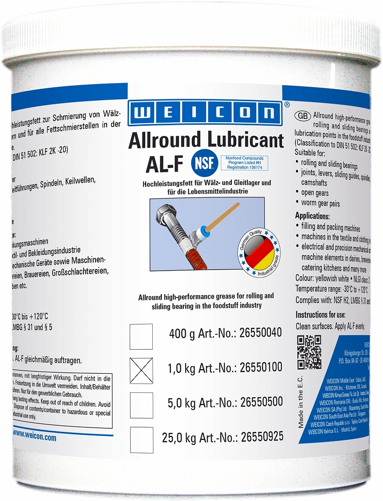 LUBRICANT ALLROUND WEICON, AL-F1000 1KGS