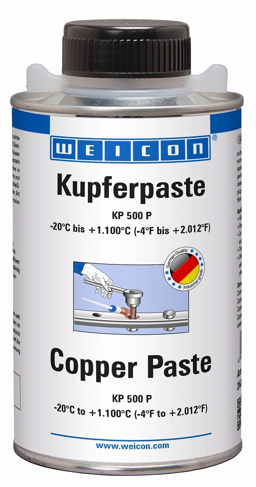 ANTI-SEIZE COPPER PASTE WEICON, KP 500P BRUSH TOP CAN 500GRM