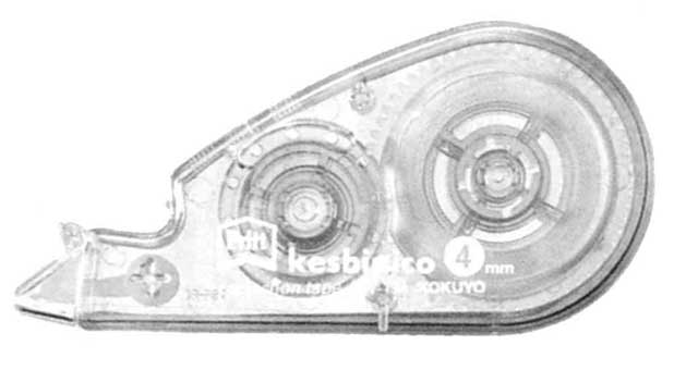 TAPE CORRECTION IN DISPENSER, TAPE WIDTH 6MM